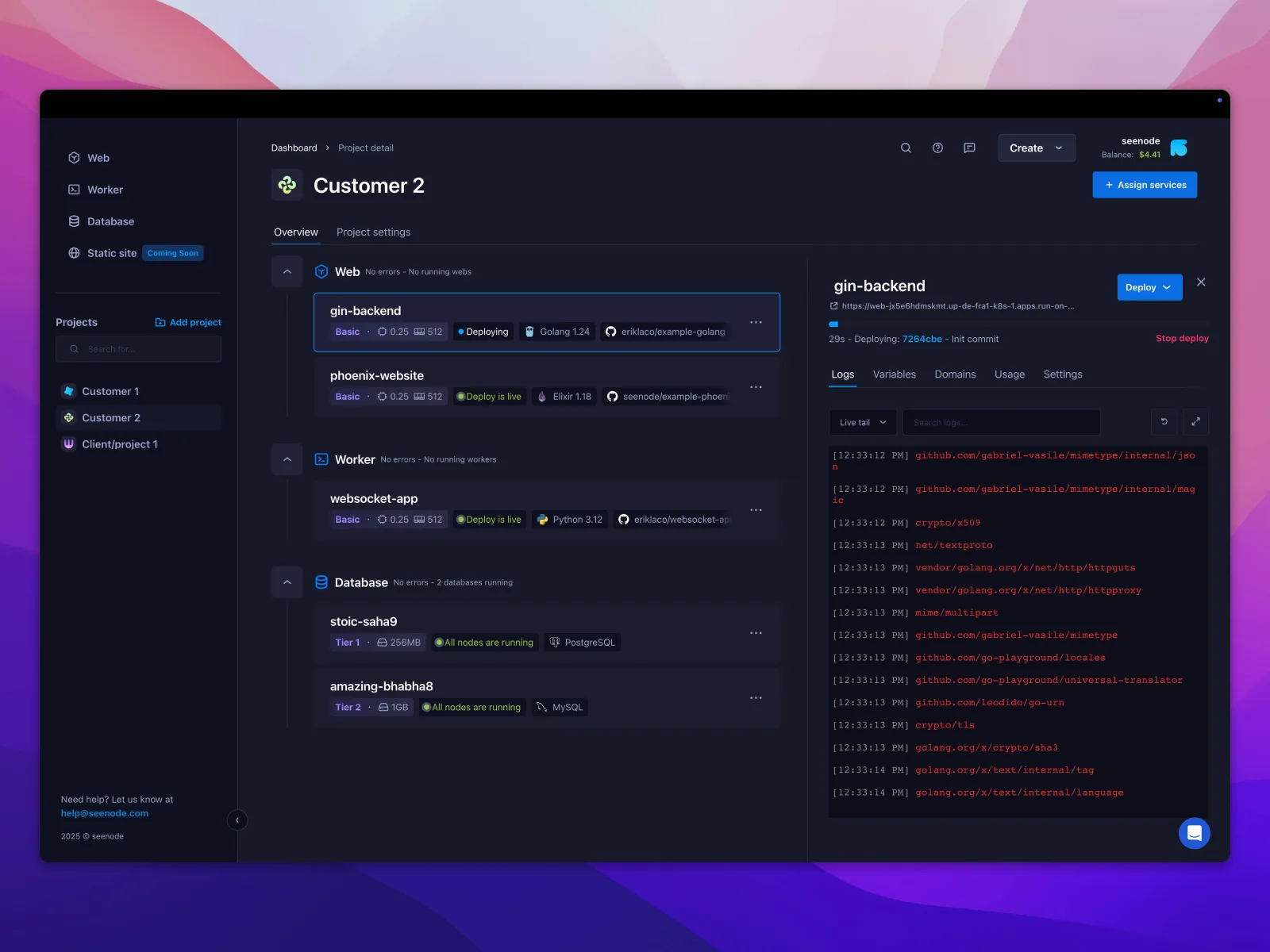 seenode — Screenshots 2