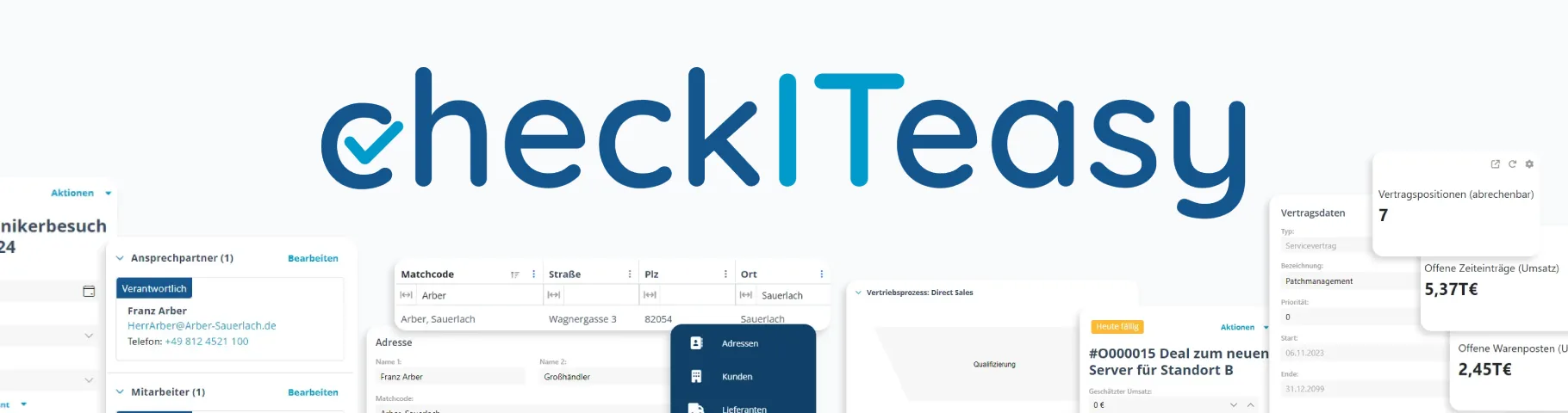 checkITeasy — CRM-Erweiterung & Ticketsystem für Sage 100