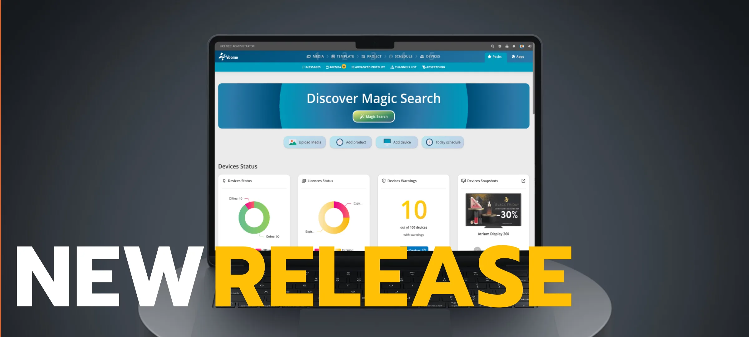 Voome Digital Signage Platform — Screenshots 1