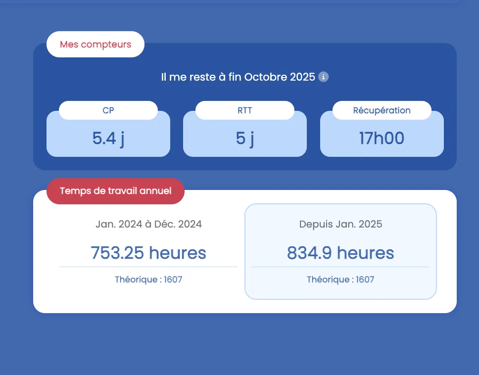 KAMMI Gestion des temps — Captures d'écran 4