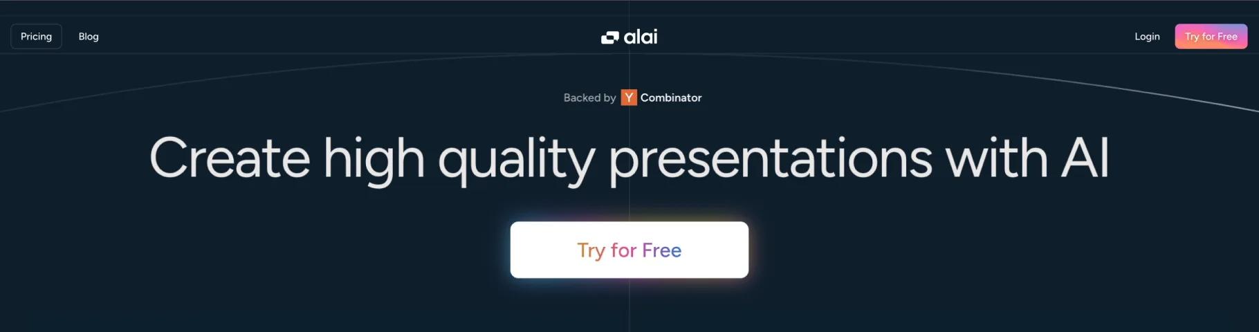 Alai — Create high quality presentations with AI