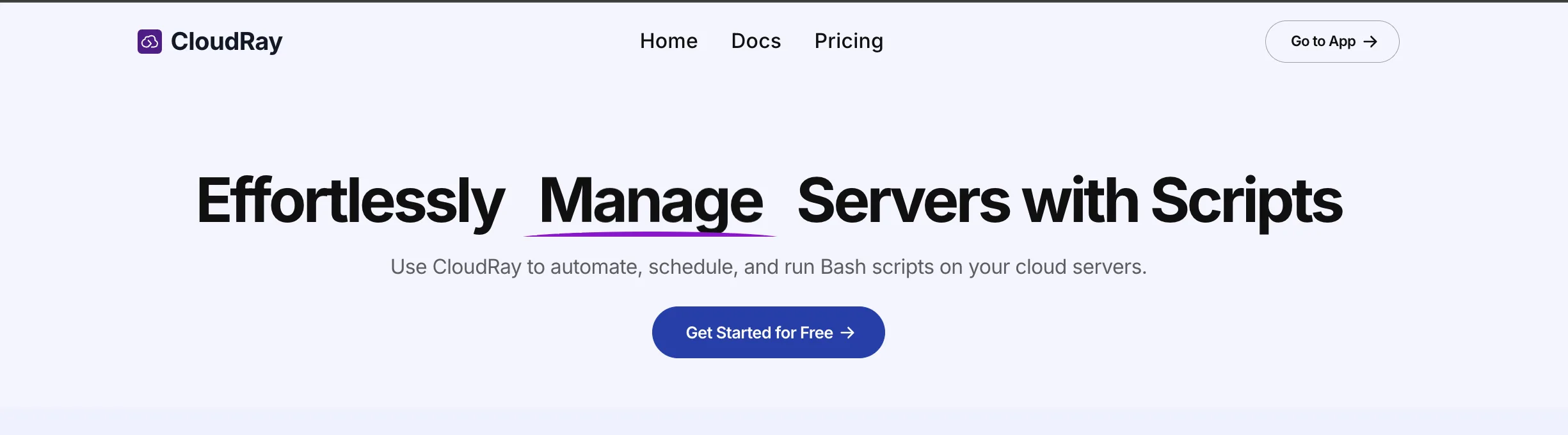 CloudRay — Your #1 centralised Bash script automation platform