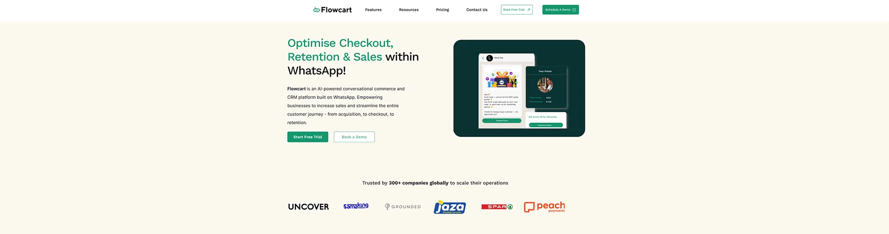 Flowcart — End to End AI WhatsApp Commerce for B2C