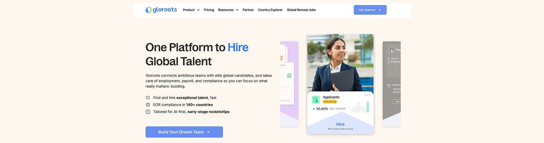 Gloroots — Hire and pay global teams seamlessly