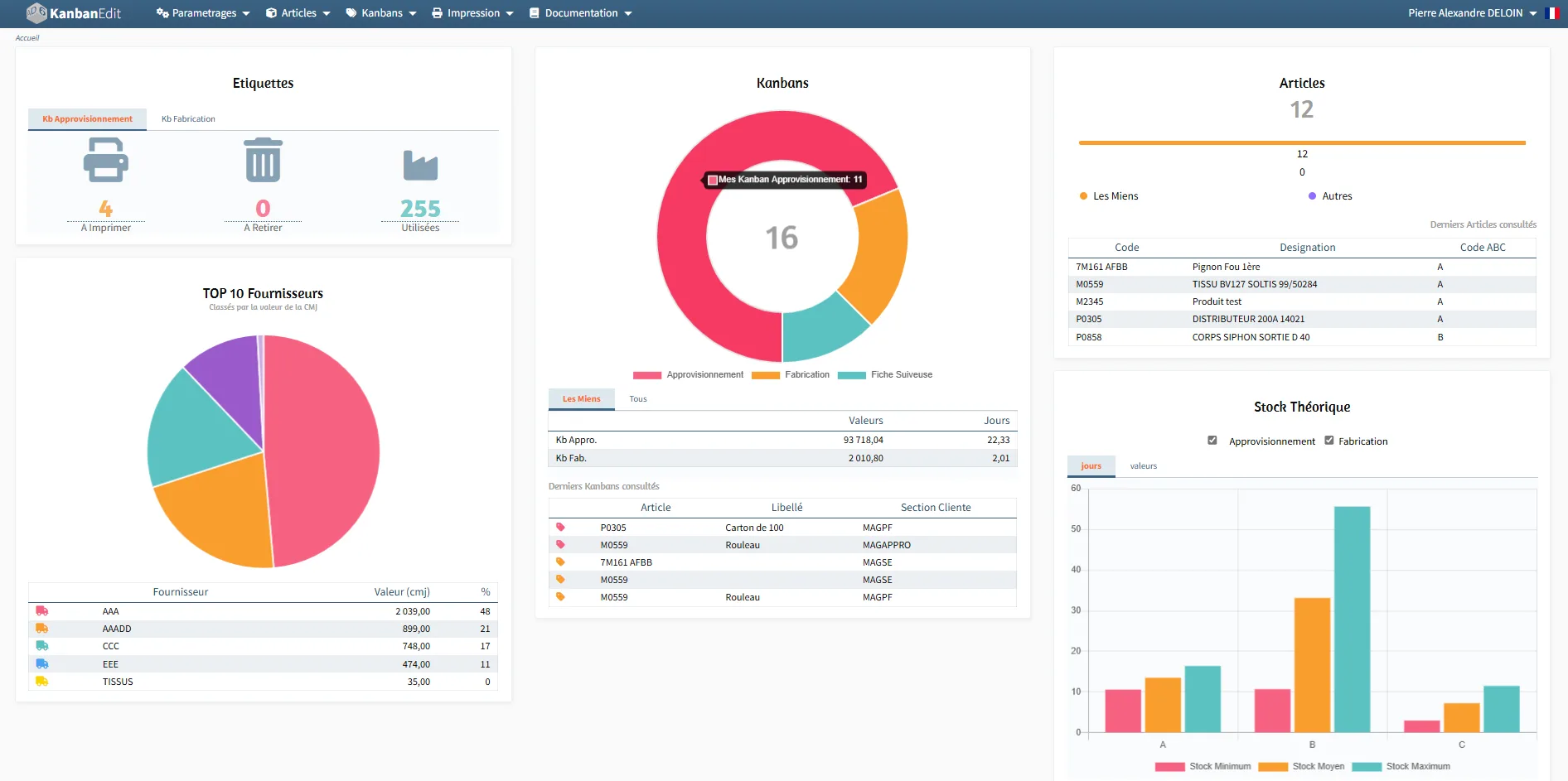 AD6-KanbanEdit — Pilotage des flux industriels et d’approvisionnement Kanban