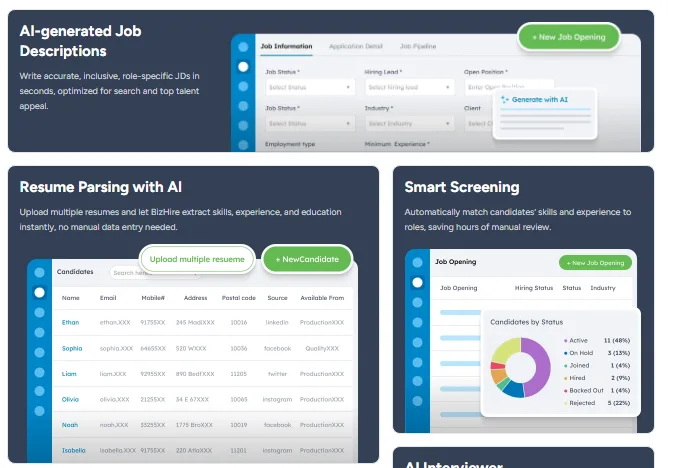 BizHire — Screenshots 1