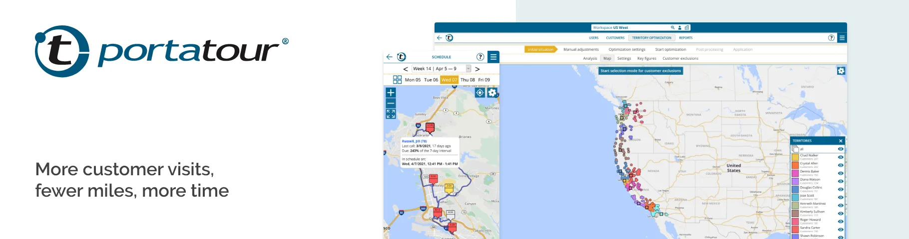 portatour® Route Planner — The efficient software for your field force