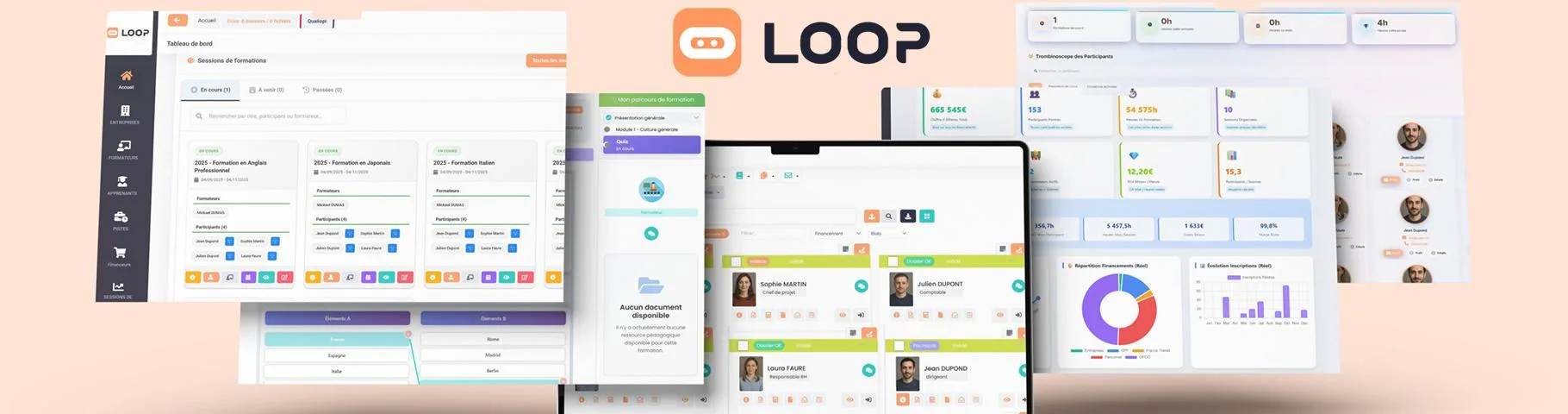 Loop Formations — Logiciel de gestion formation en illimité
