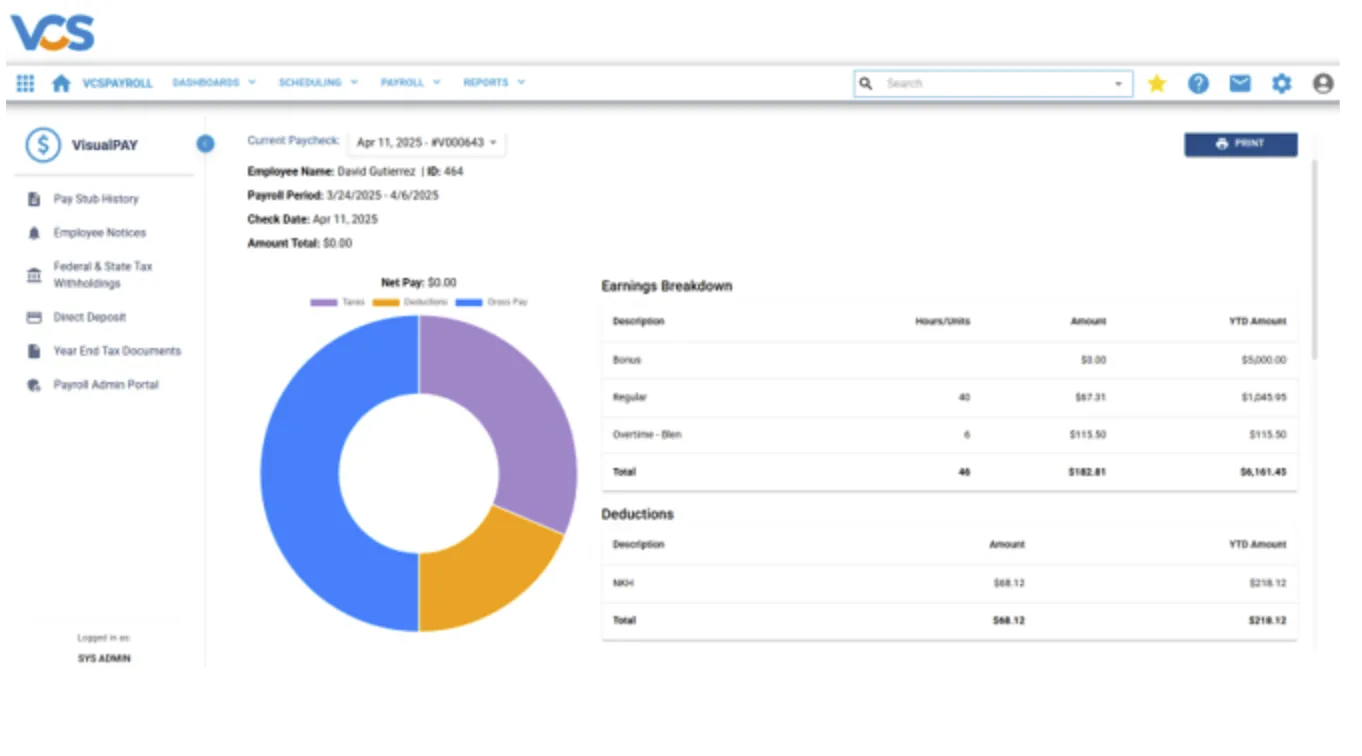 VCS HR — Screenshots 1