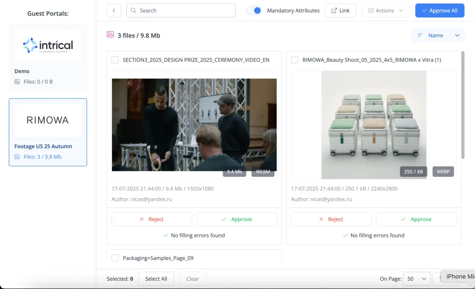 Intrical DAM and AMS — Screenshots 2