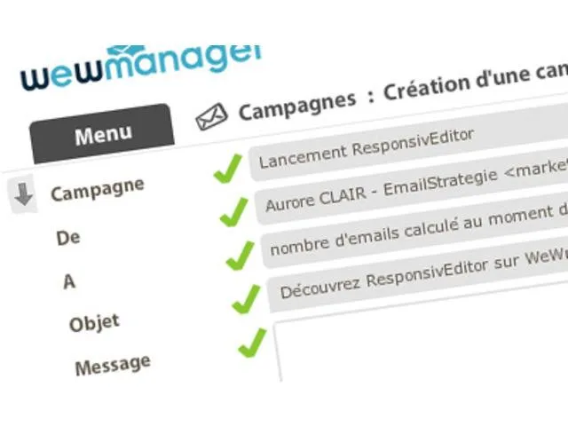 wewmanager — Email and SMS marketing + data intelligence