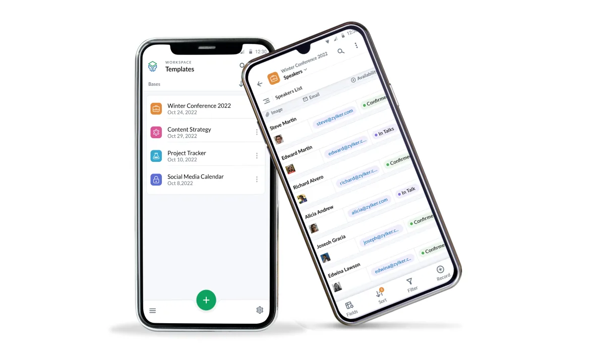 Zoho Tables — Screenshots 1