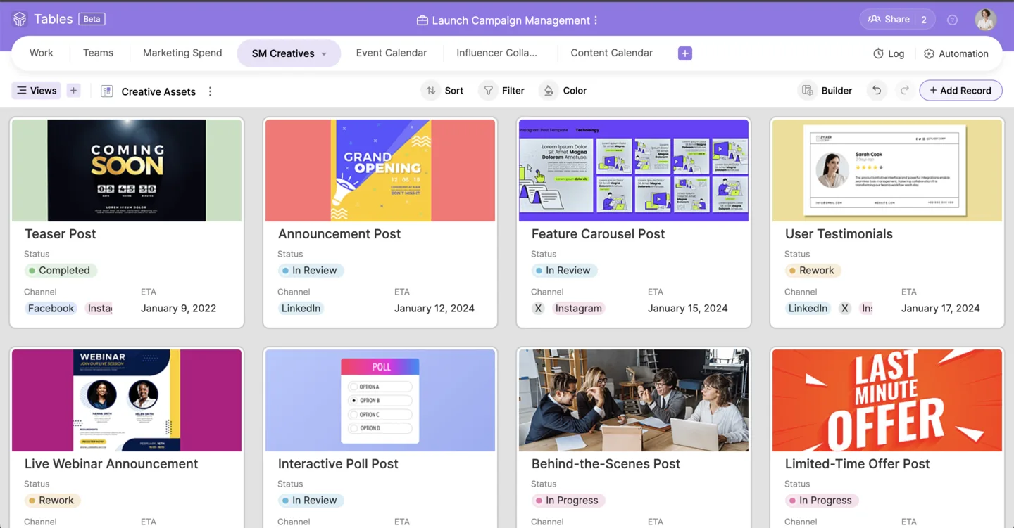 Zoho Tables — Screenshots 5
