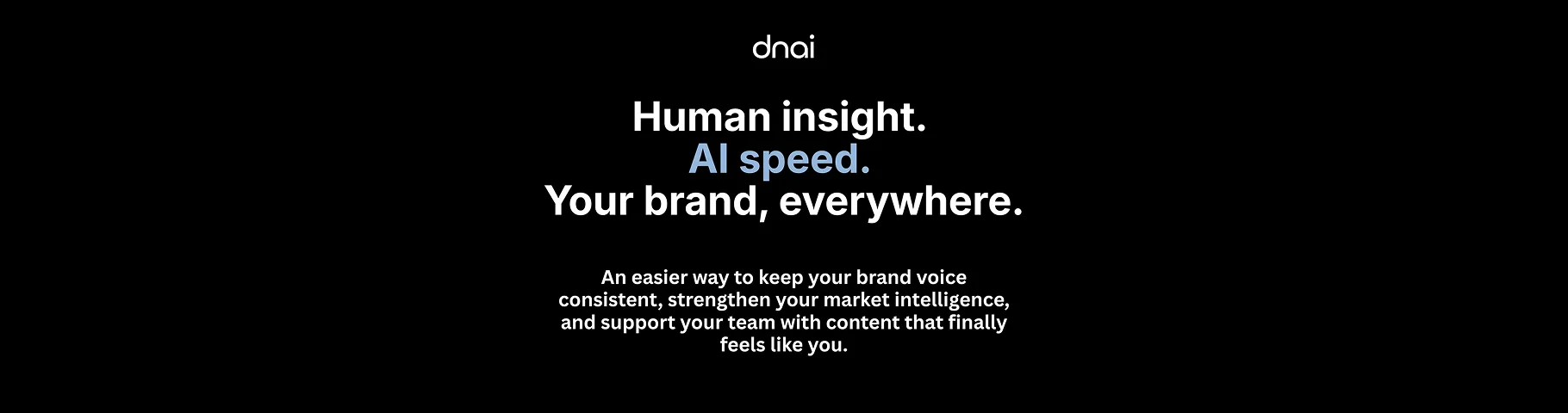 dnAI — Brand-first AI marketing platform