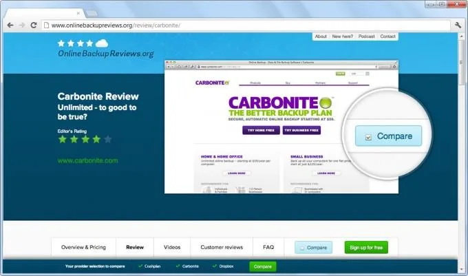 Carbonite — Screenshots 1