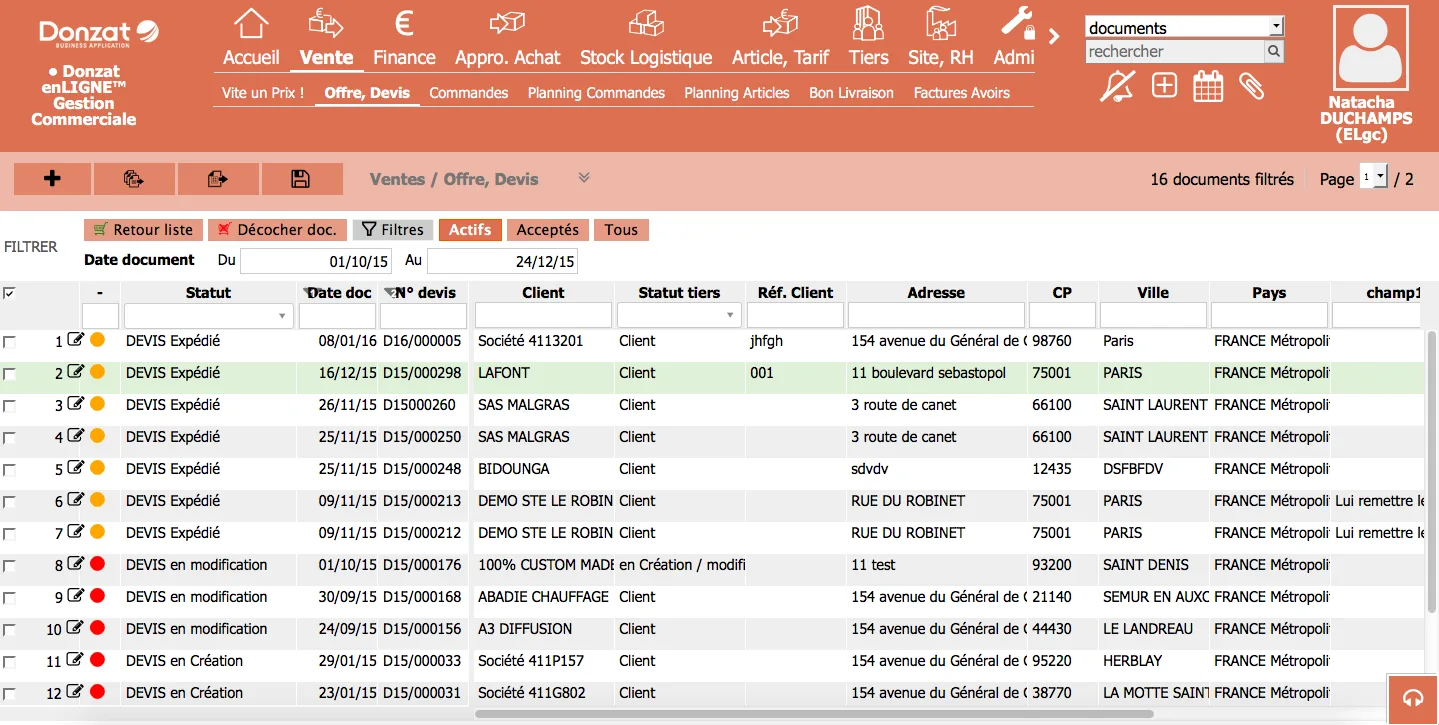 Donzat Gestion Commerciale — Screenshots 2