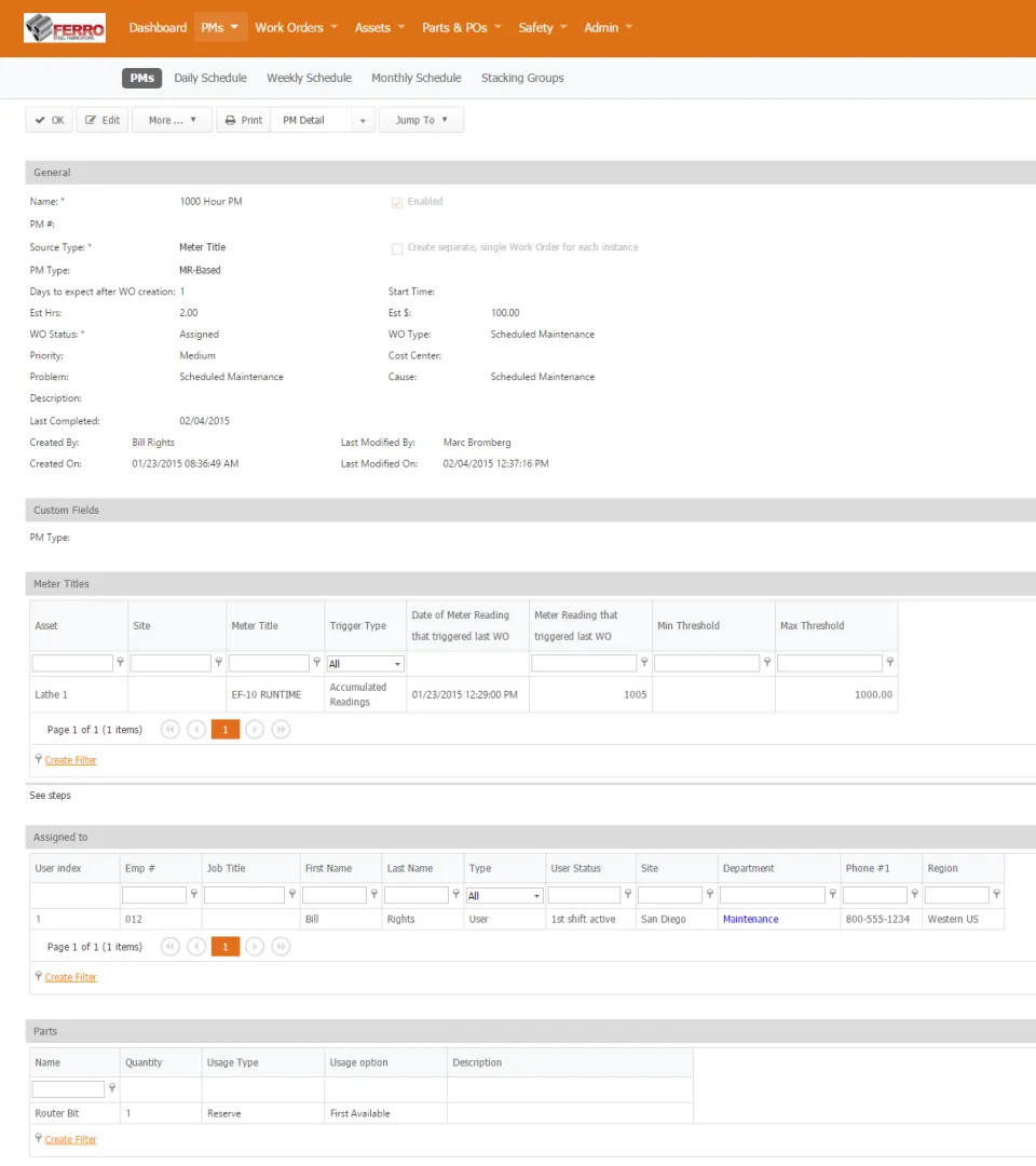 Bigfoot CMMS — Screenshots 4