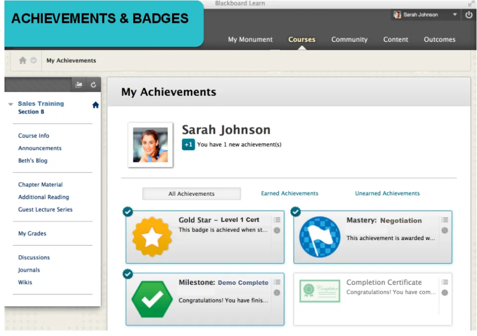 Blackboard LMS for Business screenshot