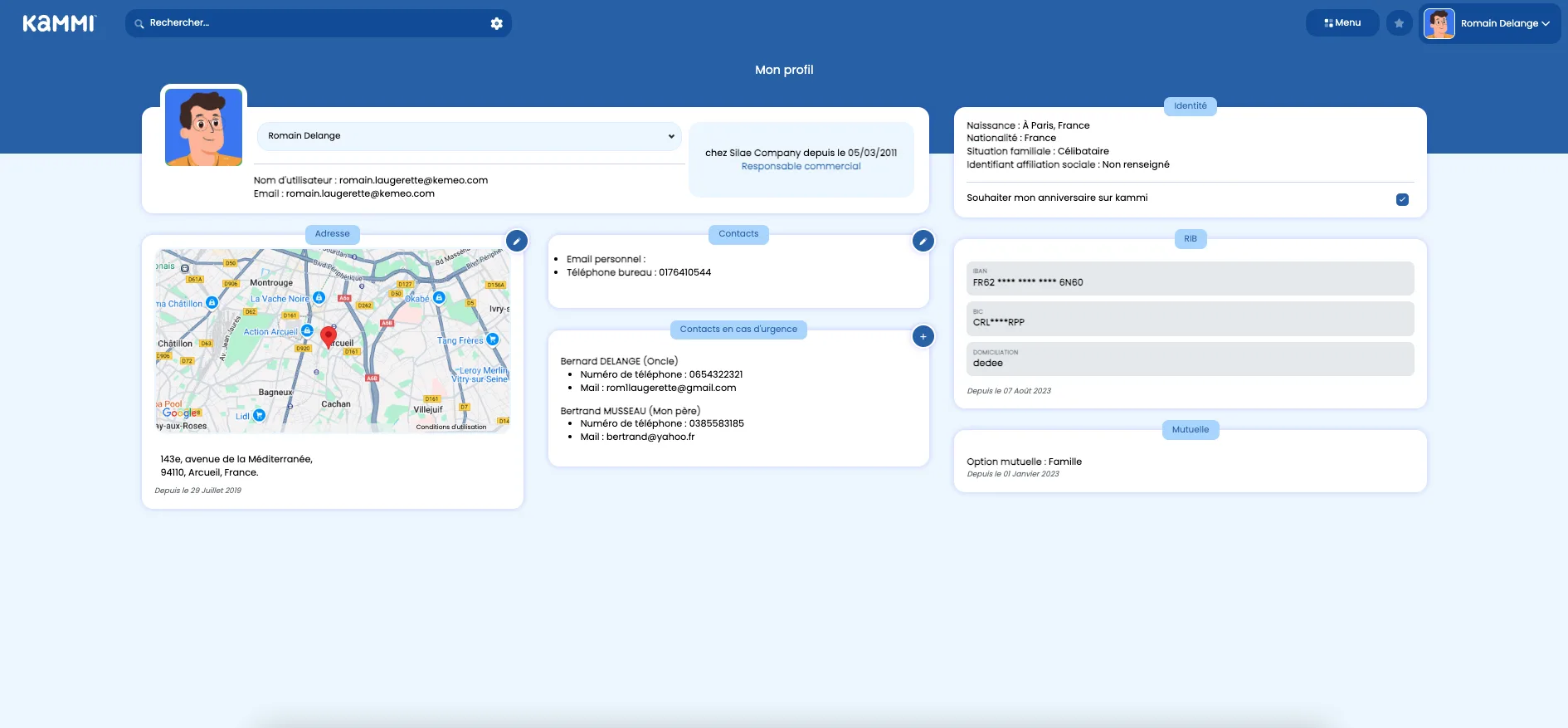 KAMMI Logiciel RH — Screenshots 1