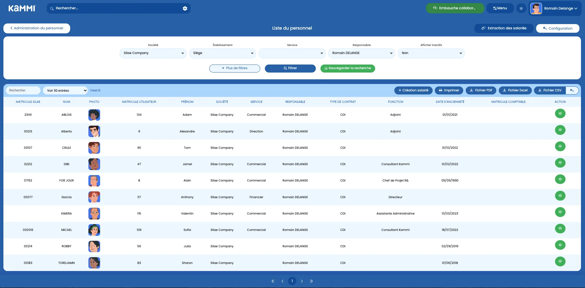 KAMMI Logiciel RH — Screenshots 4