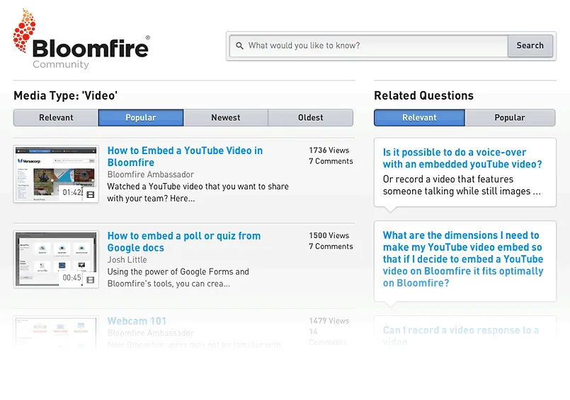Bloomfire — Screenshots 1