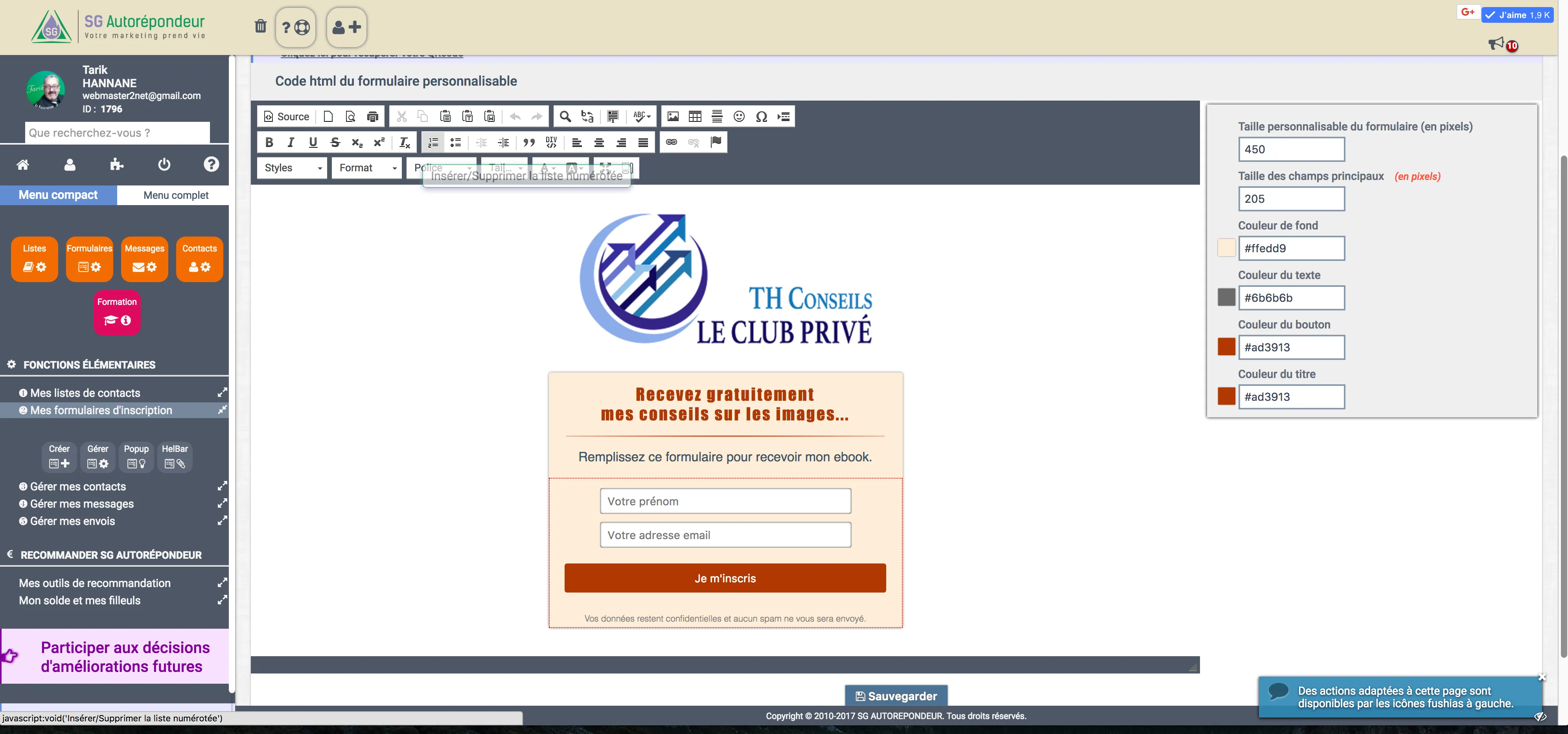 SG Autorépondeur — Screenshots 2