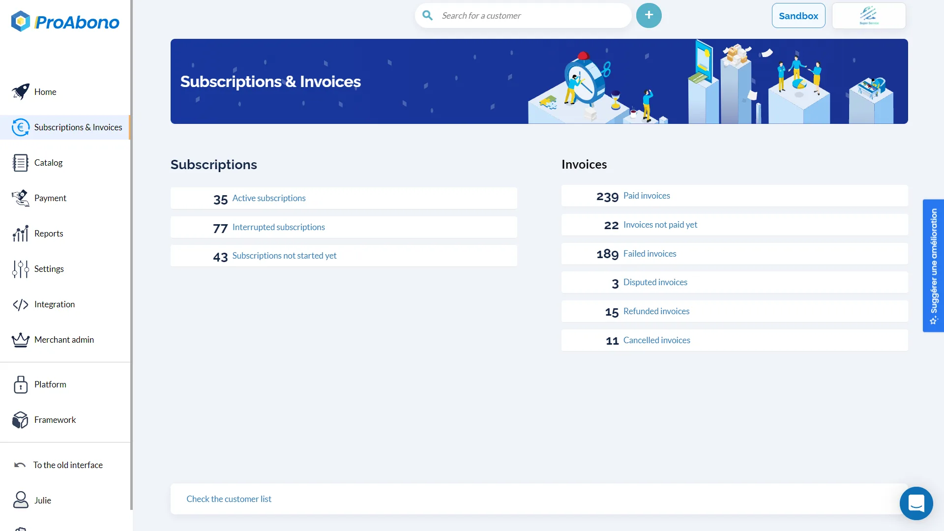 ProAbono — Screenshots 2
