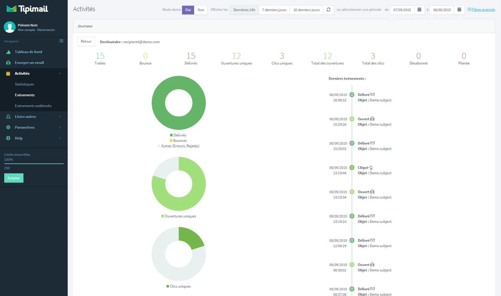 Tipimail — Screenshots 2