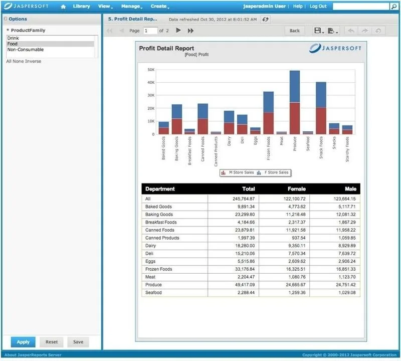 Jaspersoft — Screenshots 1