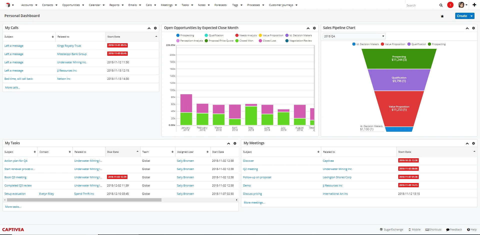 SugarCRM — Screenshots 1