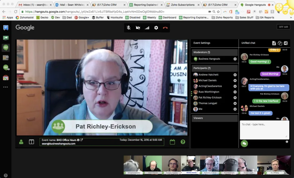 Business Hangouts — Screenshots 1