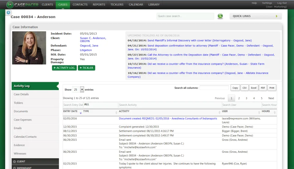 Case Pacer — Screenshots 1