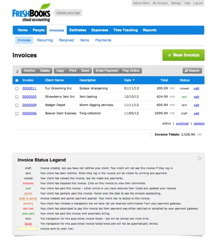 FreshBooks — Screenshots 2
