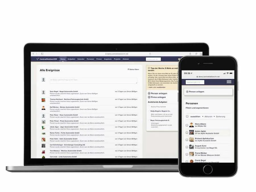 CentralStationCRM — Screenshots 2