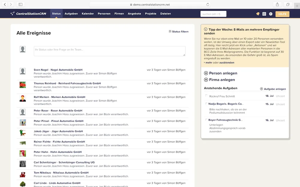 CentralStationCRM — Screenshots 4