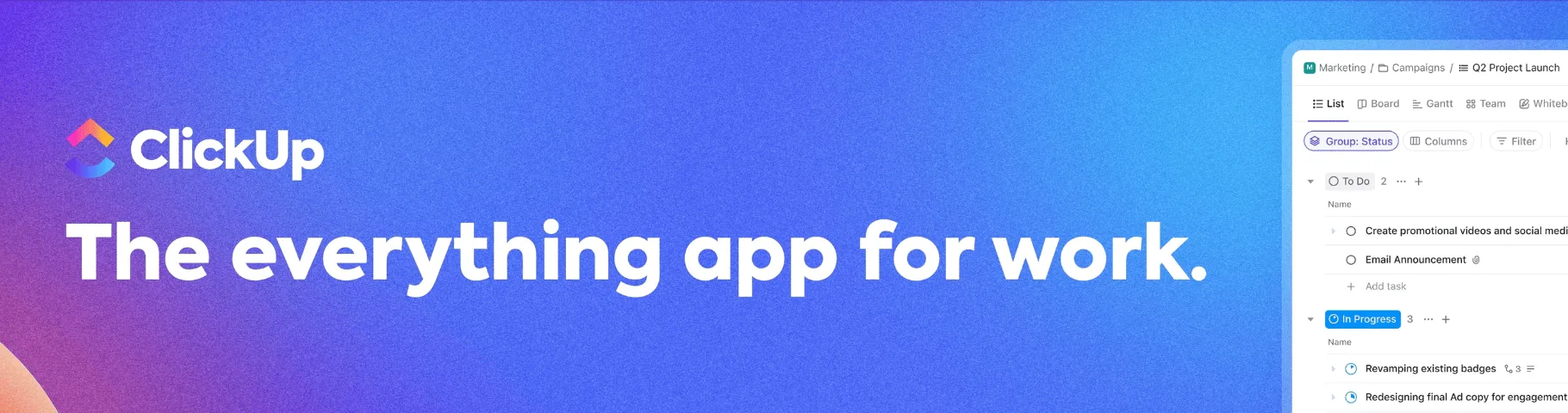 ClickUp — The Everything App for Work: Project Management & More