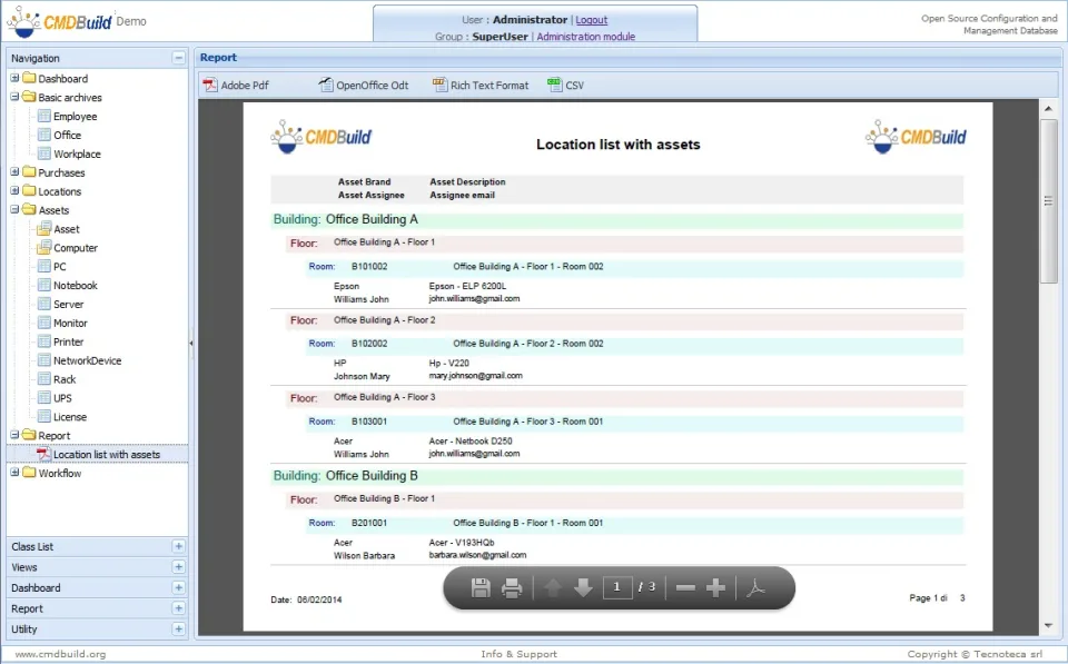 CMDBuild — Screenshots 3