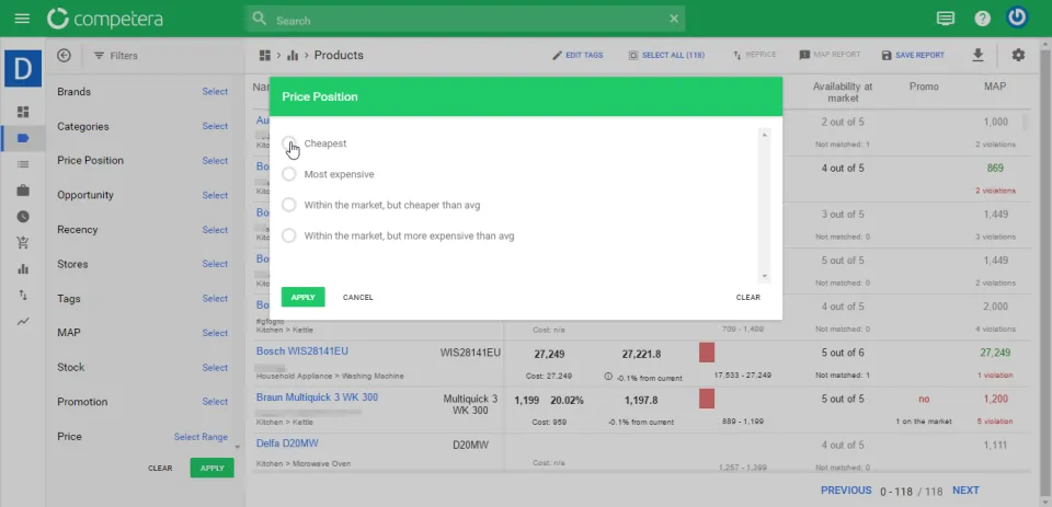 Competera Pricing Platform — Screenshots 4