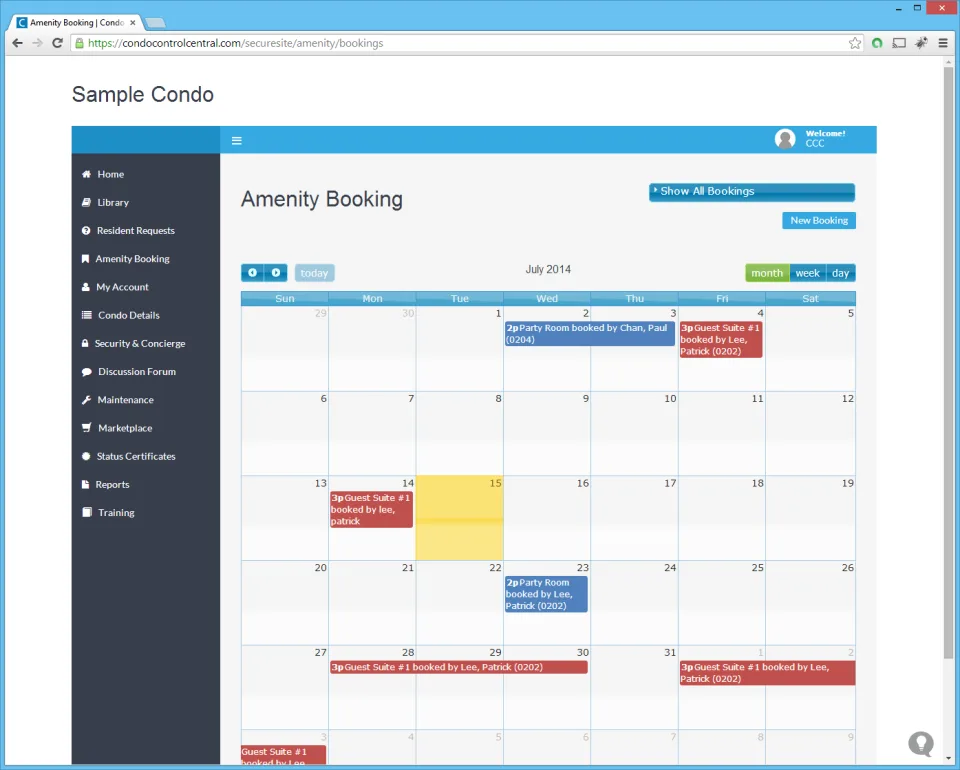 Condo Control Central — Screenshots 2