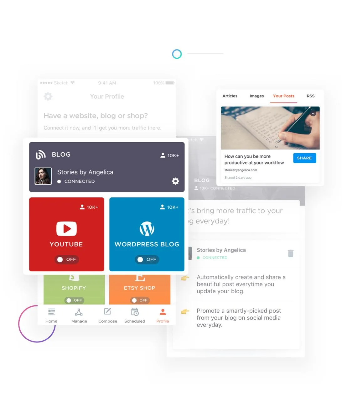 Crowdfire — Screenshots 2