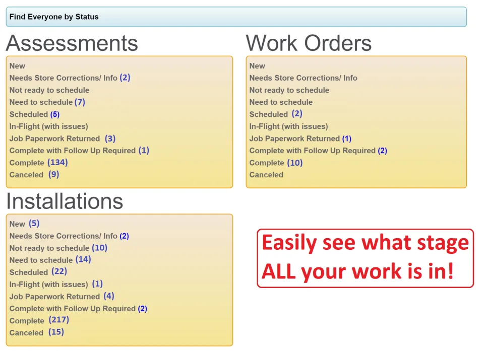 Customer Installations Online — Screenshots 1