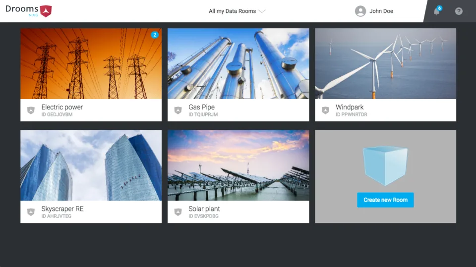 Drooms Virtual Data Room — Screenshots 1