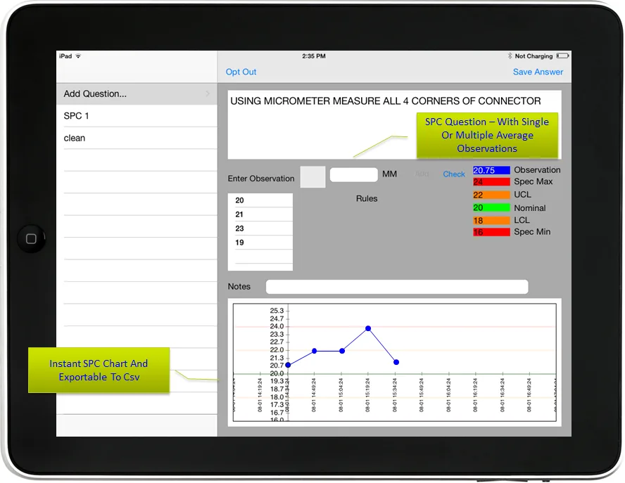 E-Data Now Inspection Software — Screenshots 1
