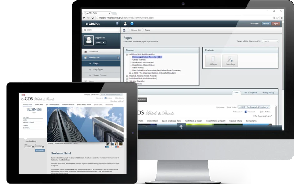 e-GDS Site Builder — Screenshots 1