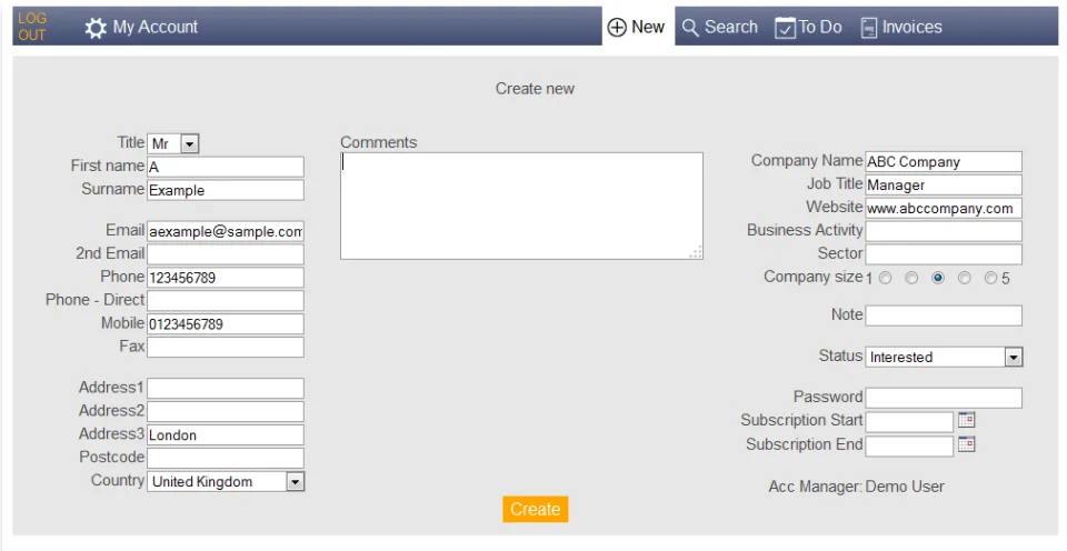Easy Simple CRM — Screenshots 1