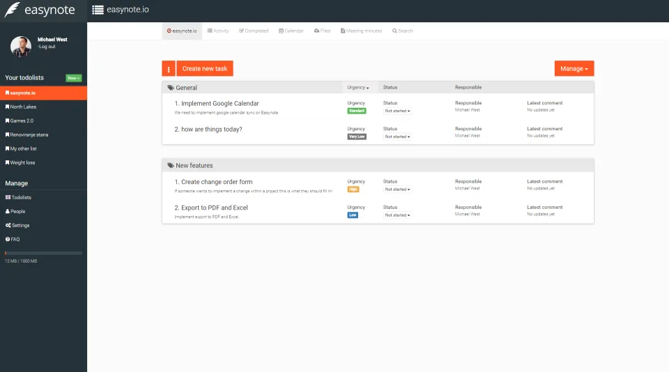 Easynote — Screenshots 1