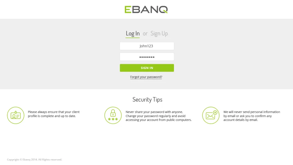 EBANQ — Screenshots 2