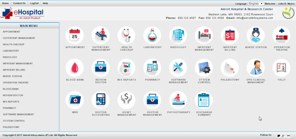 eHospital Systems — Screenshots 1