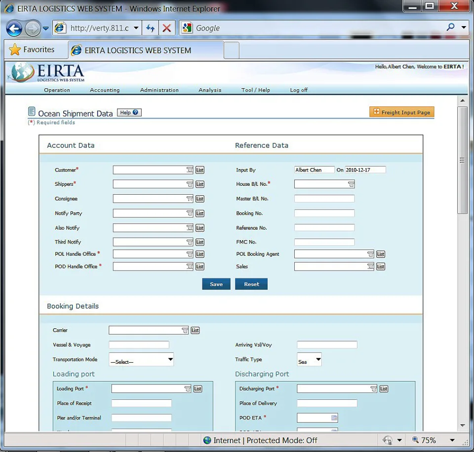 Eirta Logistics Web System — Screenshots 3