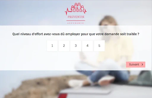Exemple d’enquête CES par l’entreprise © PREVENTIS Assurances